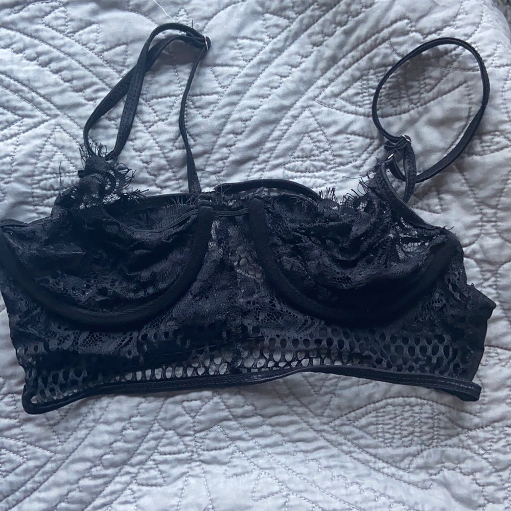 Corset bra black bustier